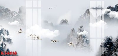 File in trần File gốc in tranh tổng hợp K34618 (file gốc) hoa văn 3D