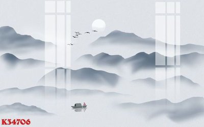 File gốc File gốc in tranh tổng hợp K34706 (cho in UV) siêu nét