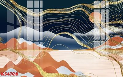 File in mica File gốc in tranh tổng hợp K34708 (bản gốc) làm vách ngăn