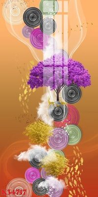 File gốc File gốc in tranh tổng hợp K34717 (in 3D) cho trang trí