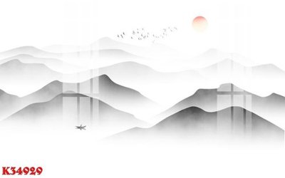 File in trần File gốc in tranh tổng hợp K34929 (bản gốc) bầu trời