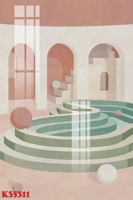 File gốc File gốc in tranh tổng hợp K35311 (PSD/TIFF) độ phân giải cao