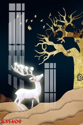 File gốc File gốc in tranh tổng hợp K35409 (cho in UV) siêu nét