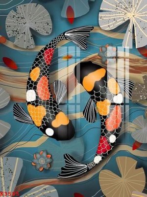 File tranh gốc in trần nhà File gốc in tranh tổng hợp K3585 3D