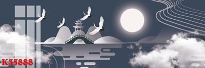 File gốc File gốc in tranh tổng hợp K35888 (in lụa) chi tiết cao