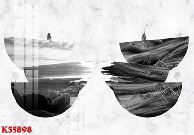 File tranh in trần 3D File gốc in tranh tổng hợp K35898 (ảnh gốc)