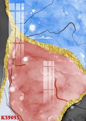 File in mica File gốc in tranh tổng hợp K35953 (bản gốc) làm vách ngăn