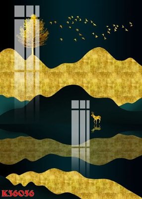 Download file gốc File gốc in tranh tổng hợp K36056 (in lụa) tranh 3D