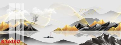 File in trần File gốc in tranh tổng hợp K36120 (bản gốc) đại dương