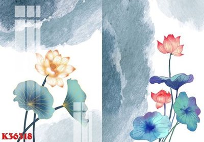 File gốc File gốc in tranh tổng hợp K36318 (in lụa) trang trí tường