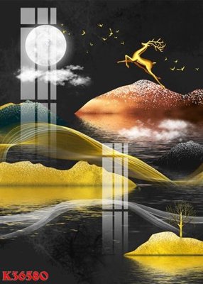 File in mica File gốc in tranh tổng hợp K36580 (bản gốc) làm vách ngăn