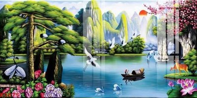 File ảnh File gốc in tranh tổng hợp K3675 (gốc) cho trang trí nhà hàng