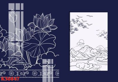 File gốc File gốc in tranh tổng hợp K36847 (in lụa) tranh thuận buồm