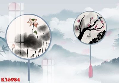 File gốc File gốc in tranh tổng hợp K36984 (in tráng gương) hiện đại