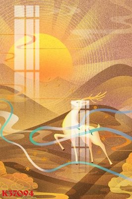 File tranh File gốc in tranh tổng hợp K37094 (gốc) phong cách tối giản