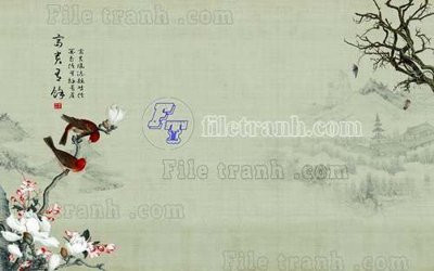 Chi tiết file ảnh File gốc in tranh tổng hợp tường nền K40018 sắc nét