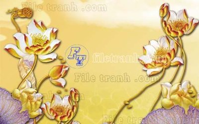 File gốc File gốc in tranh tổng hợp tường nền K40048 (in lụa) tranh mã đáo