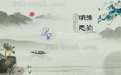 File gốc File gốc in tranh tổng hợp tường nền K40050 (in mica) làm quà tặng