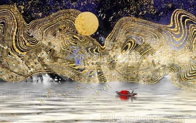 File gốc File gốc in tranh tổng hợp tường nền K40056 (in mica) làm bảng hiệu