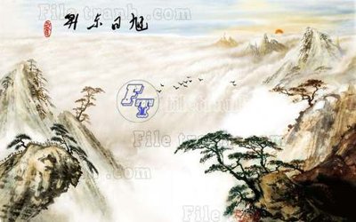 File gốc File gốc in tranh tổng hợp tường nền K40061 (cho in ấn) độc quyền