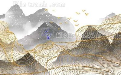 File gốc File gốc in tranh tổng hợp tường nền K40067 cho in ấn và thiết kế