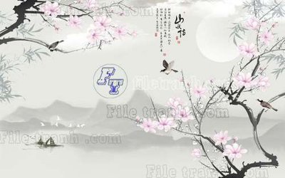 File tranh File gốc in tranh tổng hợp tường nền K40111 (bản gốc) treo tường