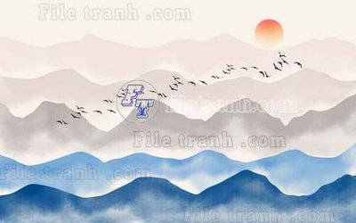 File ảnh gốc File gốc in tranh tổng hợp tường nền K40144 không vỡ nét