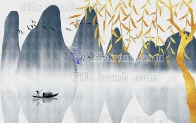 File tranh File gốc in tranh tổng hợp tường nền K40173 (bản gốc) treo quán cafe