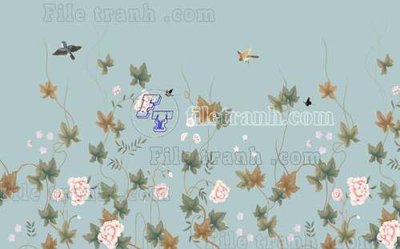 File tranh File gốc in tranh tổng hợp tường nền K40174 (gốc) in trên kính