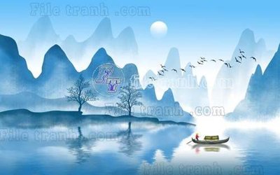 Tải file tranh File gốc in tranh tổng hợp tường nền K40200 (ảnh gốc) ngay