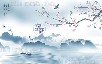 File in trần File gốc in tranh tổng hợp tường nền K40243 (bản gốc) đại dương