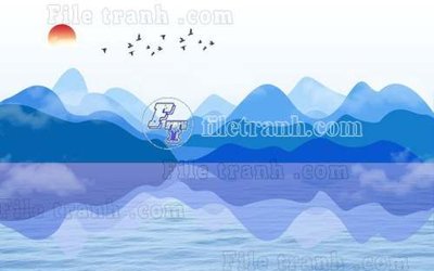 Download file gốc File gốc in tranh tổng hợp tường nền K40256 (in lụa) nghệ thuật