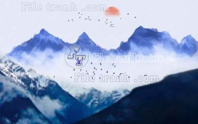 File tranh File gốc in tranh tổng hợp tường nền K40273 (bản gốc) treo phòng ăn