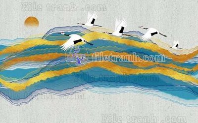 File gốc File gốc in tranh tổng hợp tường nền K40285 (thiết kế) cho in ấn