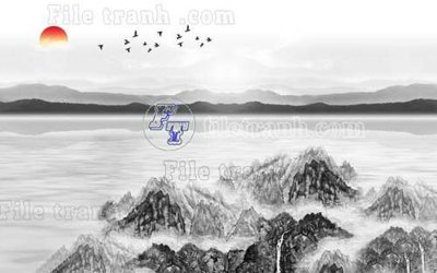 File tranh File gốc in tranh tổng hợp tường nền K40304 (ảnh gốc) độ nét vượt trội