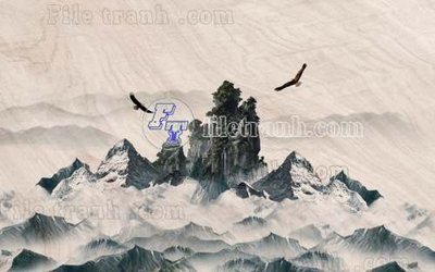 File PSD in ấn File gốc in tranh tổng hợp tường nền K40307 (chất lượng cao)