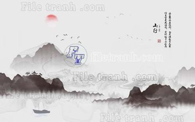 File gốc File gốc in tranh tổng hợp tường nền K40369 (in lụa) hoa văn cổ điển