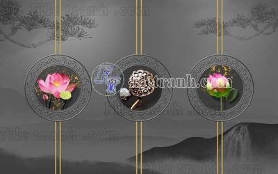 File gốc File gốc in tranh tổng hợp tường nền K40373 (PNG) nền trong suốt