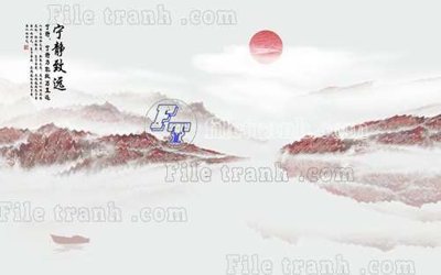 File PSD File gốc in tranh tổng hợp tường nền K40402 (chất lượng in ấn)