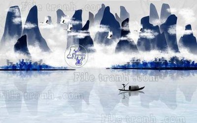 File gốc File gốc in tranh tổng hợp tường nền K40408 (AI/EPS) cho in ấn