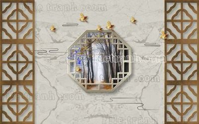 File gốc File gốc in tranh tổng hợp tường nền K40435 (in mica) làm quà tặng