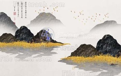 Tải xuống file tranh gốc File gốc in tranh tổng hợp tường nền K40453 (PSD/TIFF)