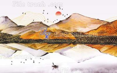 File gốc File gốc in tranh tổng hợp tường nền K40469 (AI/EPS) cho in ấn