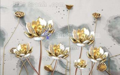 File gốc File gốc in tranh tổng hợp tường nền K40480 (trang trí) cho phòng khách