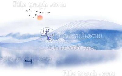 File in lụa File gốc in tranh tổng hợp tường nền K40501 (phong cảnh) File gốc in tranh tổng hợp tường nền K40501