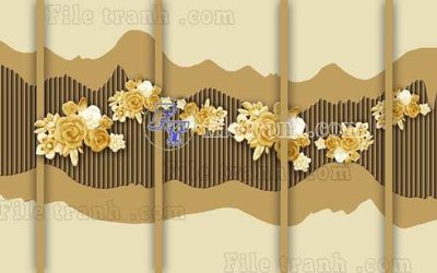 File in trần File gốc in tranh tổng hợp tường nền K40524 (file gốc) phong thủy