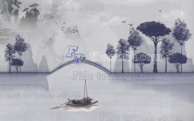 File tranh quảng cáo File gốc in tranh tổng hợp tường nền K40535 (file gốc) chuyên nghiệp