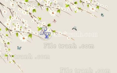 File in trần File gốc in tranh tổng hợp tường nền K40541 (bản gốc) mây trời