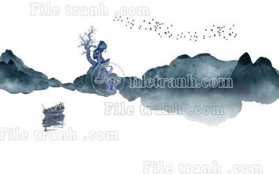 File tranh File gốc in tranh tổng hợp tường nền K40551 (ảnh gốc) in trần xuyên sáng