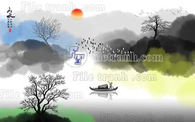 Download file gốc File gốc in tranh tổng hợp tường nền K40573 (in mica) logo